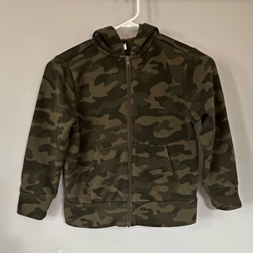 Old Navy Green Camouflage Hoodie